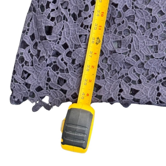 Astr Lace Midi Dress in Navy Blue Size Medium - Picture 3 of 8